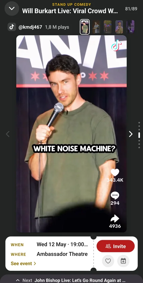 Comedy clip on TikTok